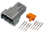 Connector 8-pin DTM series Female