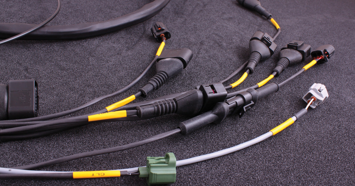 MaxxECU terminated engine harnesses for 2JZ, BMW M50, Volvo T5 and GM LS swaps