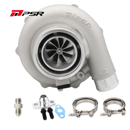 Turbocharger Pulsar PSR Forward Rotation 6262G Dual Ball Bearing 900HP T51R 0.75A/R 2.5" Outlet T3 Divided Inlet V-Band Outlet 0.86A/R Main image