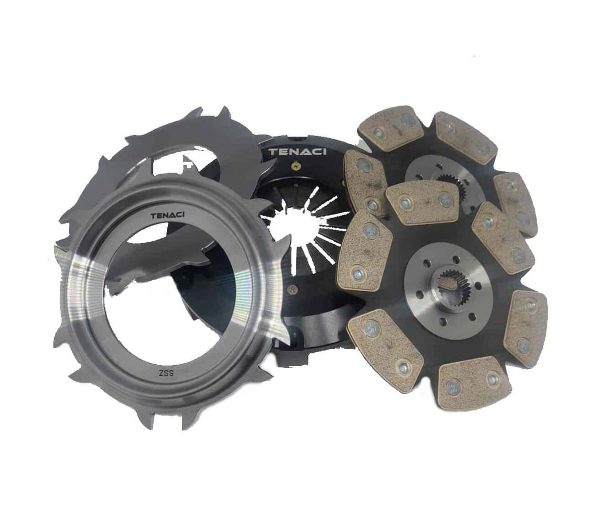 Tenaci 2 disc clutchkit with disc 10/35 – 240 mm (6-puck) – 1800 Nm Main image