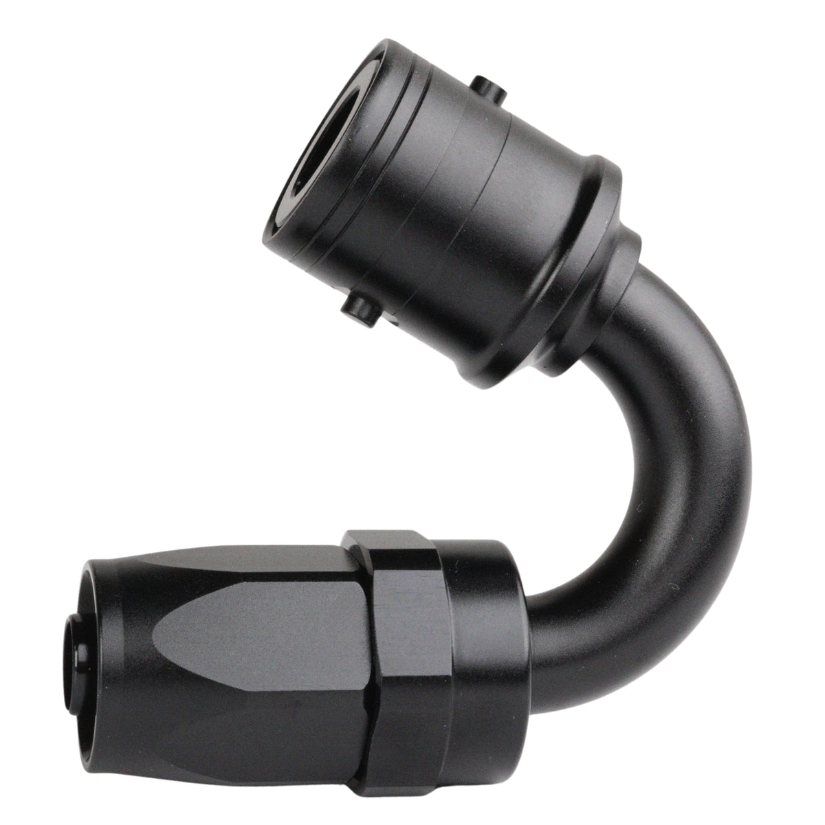 AN10 150° Quick-Connect hose end