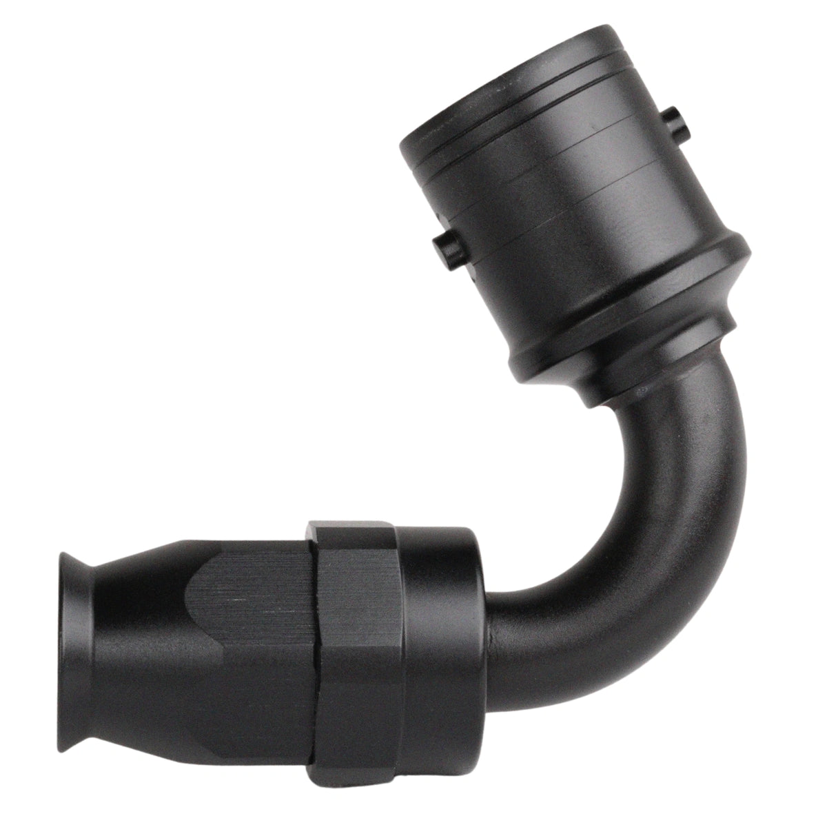AN8 120° PTFE Quick-Connect hose end