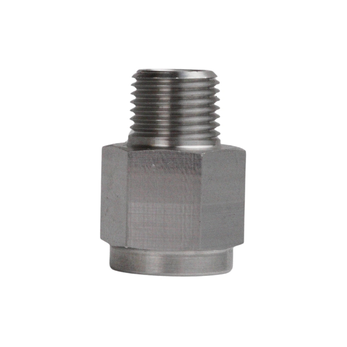 Adapter M10 x 1 female to 1/8 NPT male - Stainless steel Main image