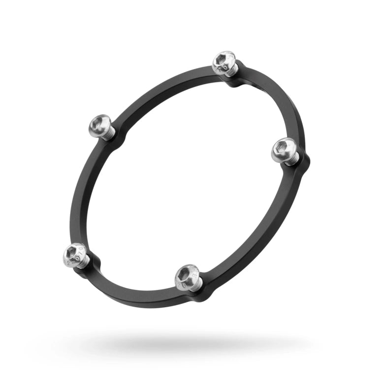 Aluminum nut ring for remote filler cap, with M6 bolts Main image