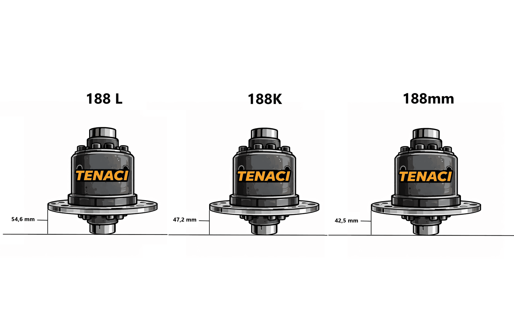 Tenaci torsen differential (TBM-402) for E87/E90/E92 188L mm 54.6 mm Secondary image