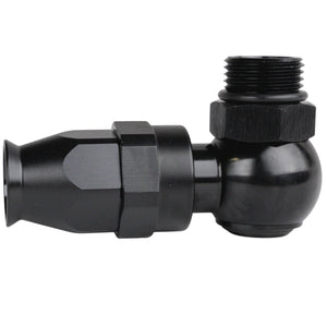 Banjo 90° short elbow hose end PTFE