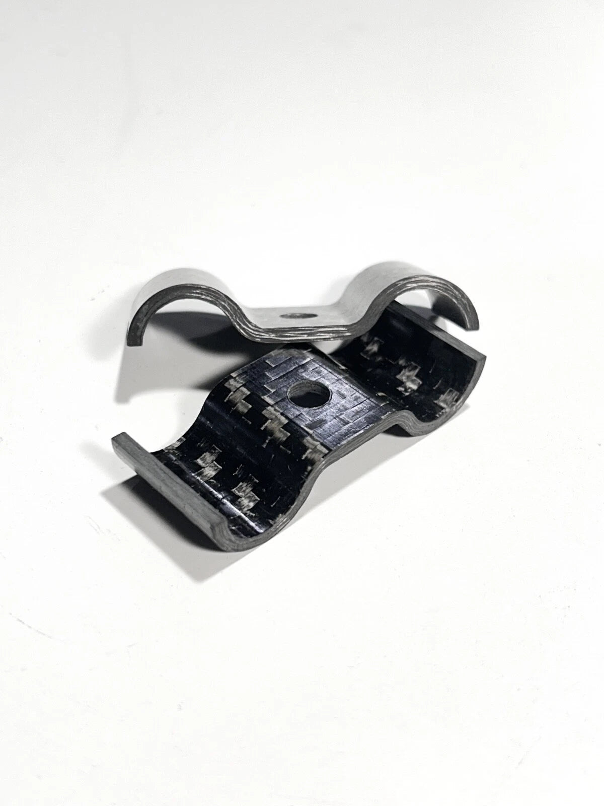 Carbon Fiber Hose securing clamp for AN10/17mm OD hose Secondary image