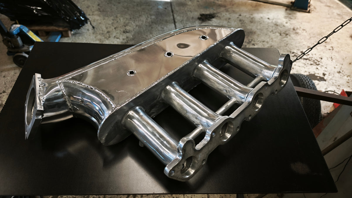 KL Racing Volvo B230 8V intake manifold – head flange and throttle inlet