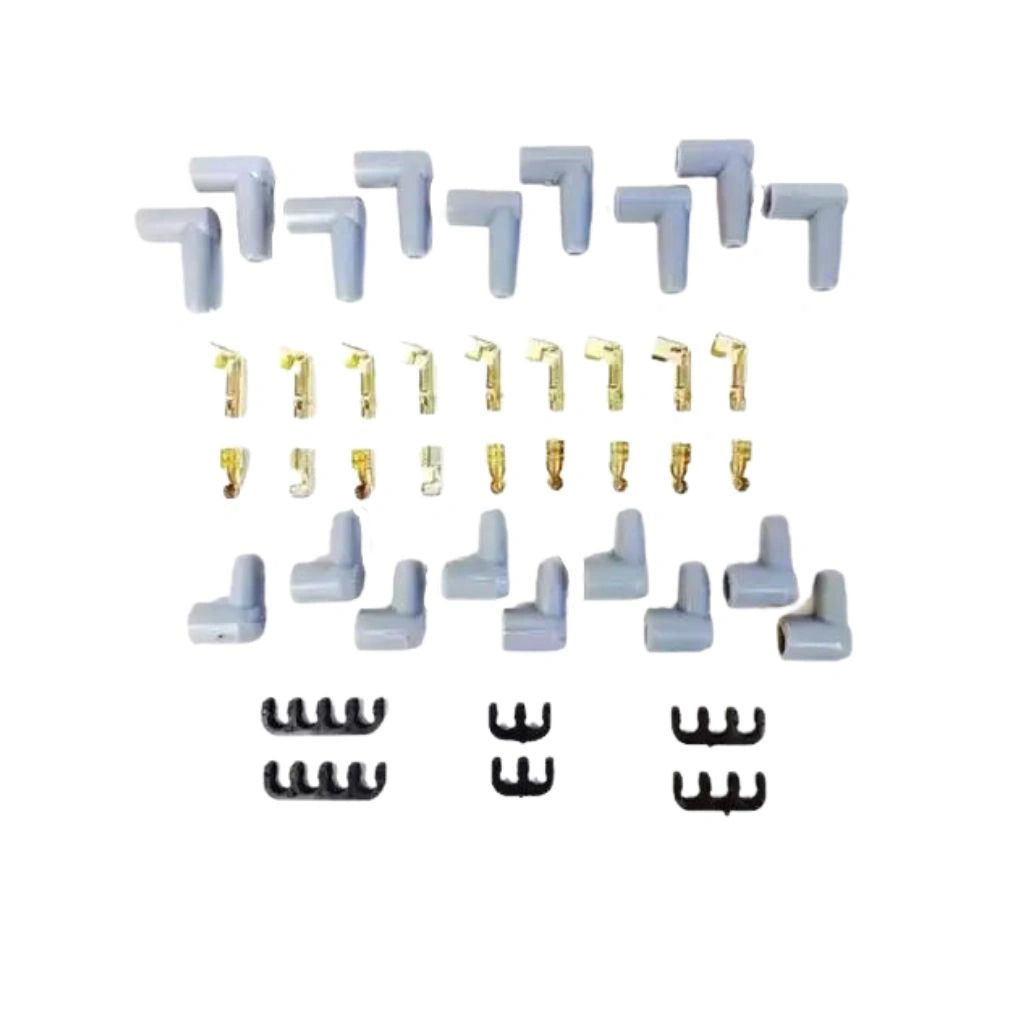 Ignition cable set 45 degrees Red Main image