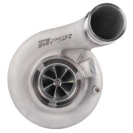 Turbocharger Pulsar PSR 363 780HP 90° Outlet Comp. Hsg .91 T4 Twin Scroll Inlet 4.21" Marmon V-Band Outlet 76*68 Turbine Whee Journal Bearing