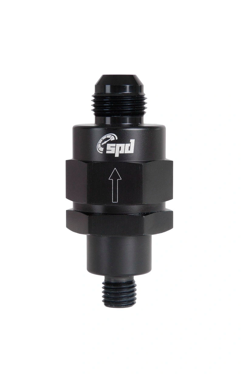 SPD V2 check valve full flow M12x1.5 - AN8 black