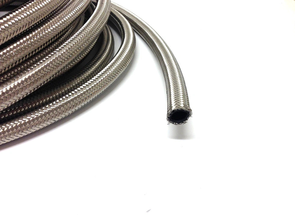 AN8 steel braided hose Main image