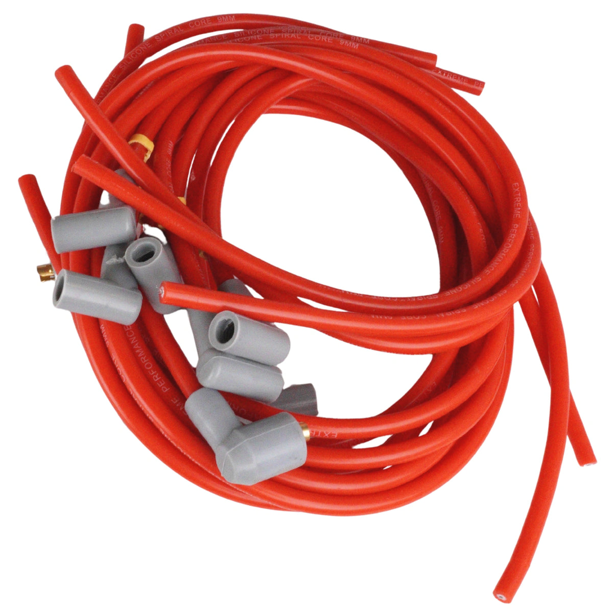 Ignition cable set 90 degrees Red Main image