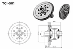 Tenaci LSD plate type differential for Peugeot 206 1.6L 04 with gear ratio 4:923