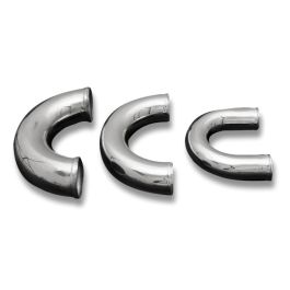 Aluminium elbow 180' 95mm, 30cm
