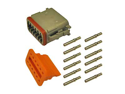Connector 12-pin DT series male Main image