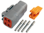 Connector 4-pin DTM series male