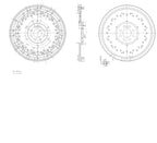 Tenaci Modular Flywheel 184 mm clutch for Mercedes OM606, OM603, M104,